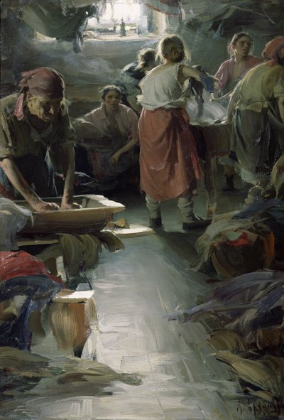 Laundresses by Abram Efimovich Arkhipov